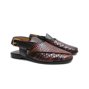 Embossed Peshawari Chappal LS-862