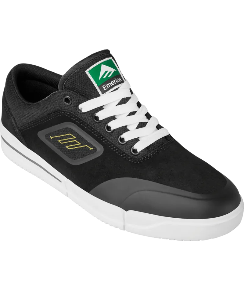 Emerica Phocus G6 Skate Shoes - Black White Gold