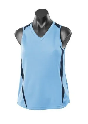 Eureka Ladies Training Singlet - Sky/Navy