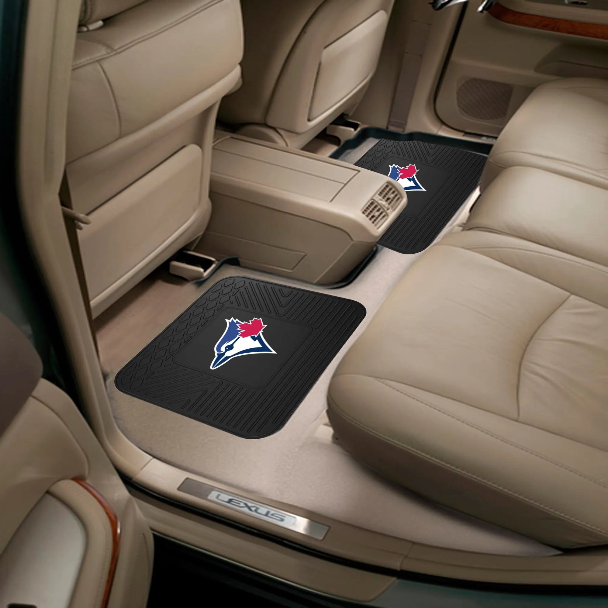 Fanmats Toronto Blue Jays Back Seat Car Utility Mats - 2 Piece Set