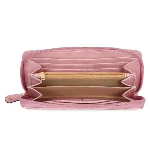 Fastrack Faux Leather Women Western Wallet(Pink)