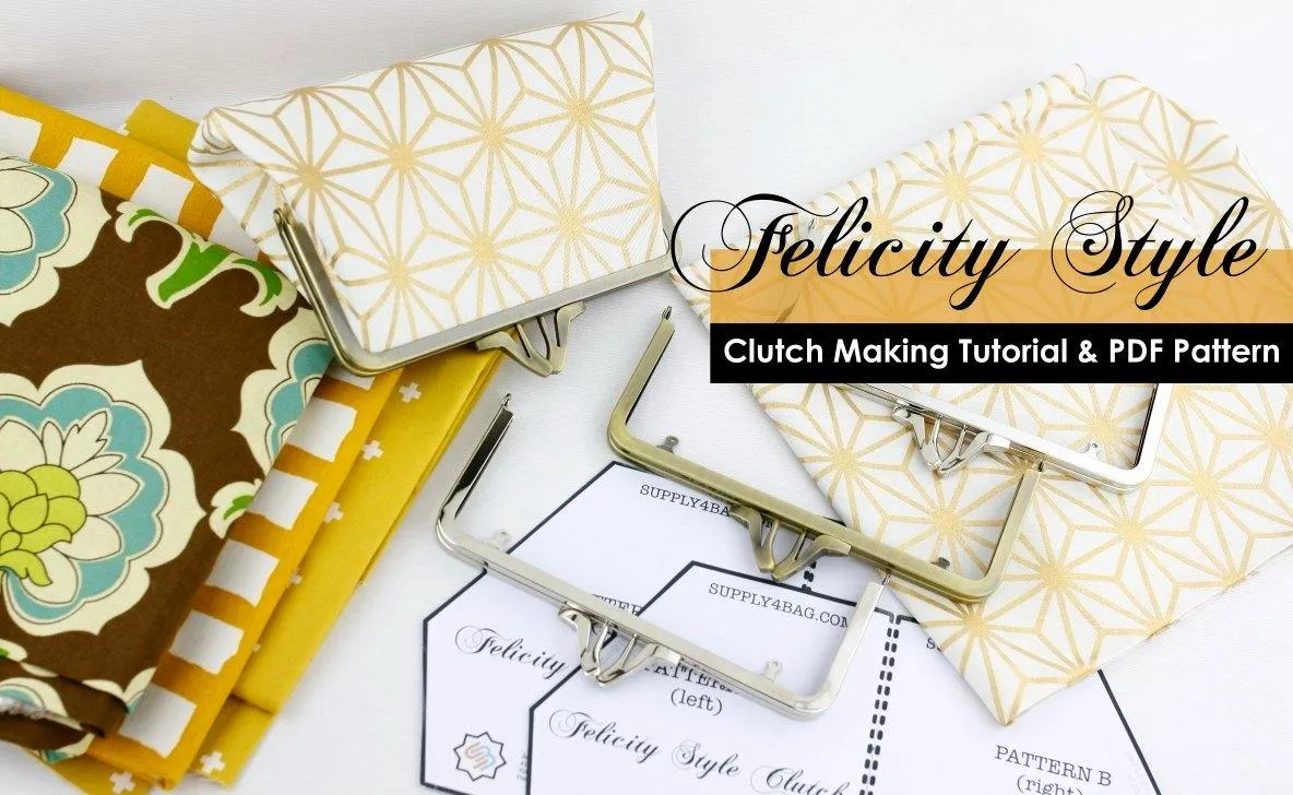 Felicity Frame Clutch Making Tutorial & PDF Pattern