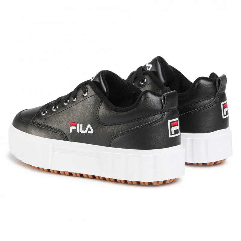 Fila scarpa sneakers da donna in pelle con zeppa Sandblast L 1011035.25Y nero