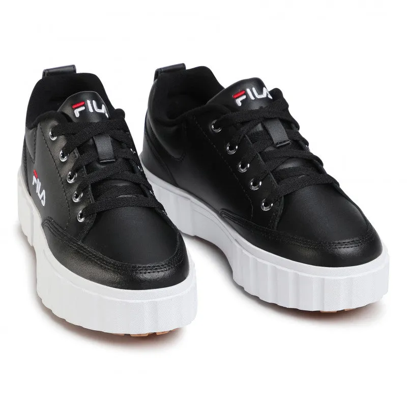 Fila scarpa sneakers da donna in pelle con zeppa Sandblast L 1011035.25Y nero