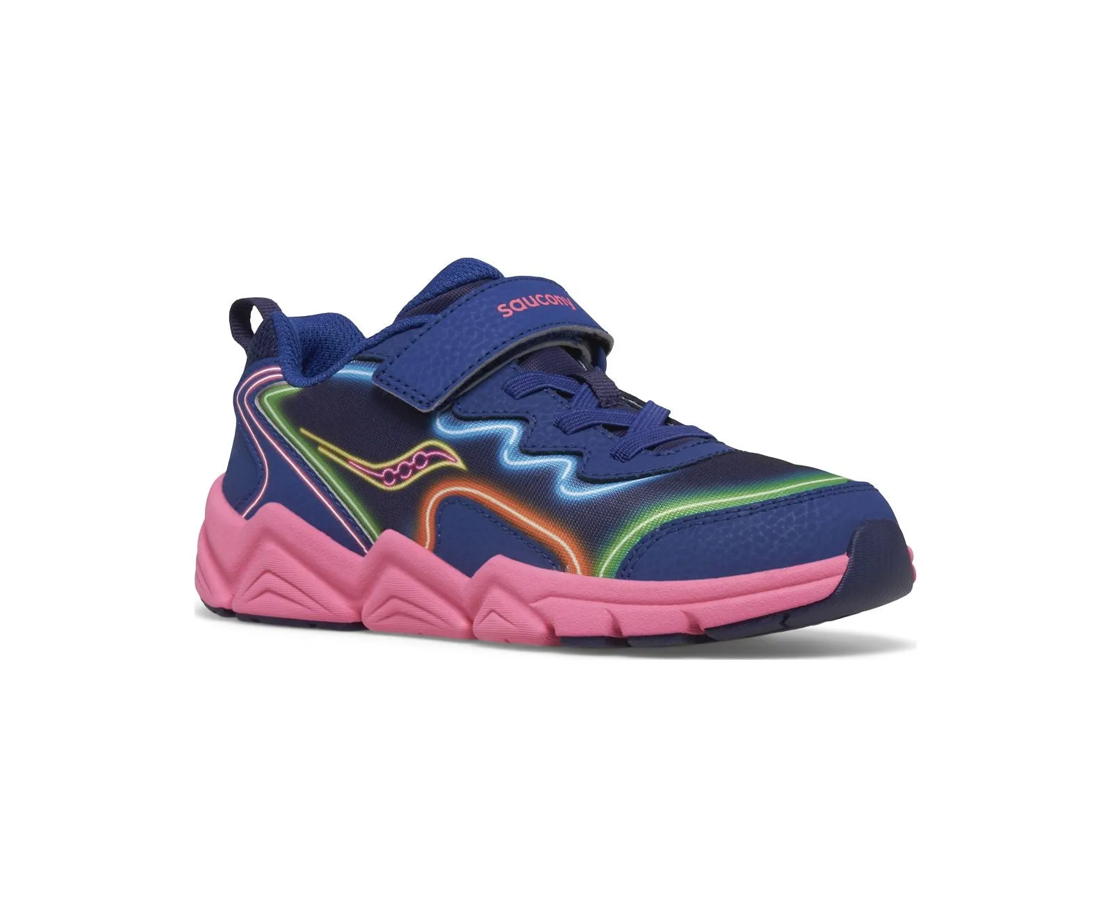 Flash 3.0 A/C Kid's Athletic Trainer - Neon/Blue/Pink