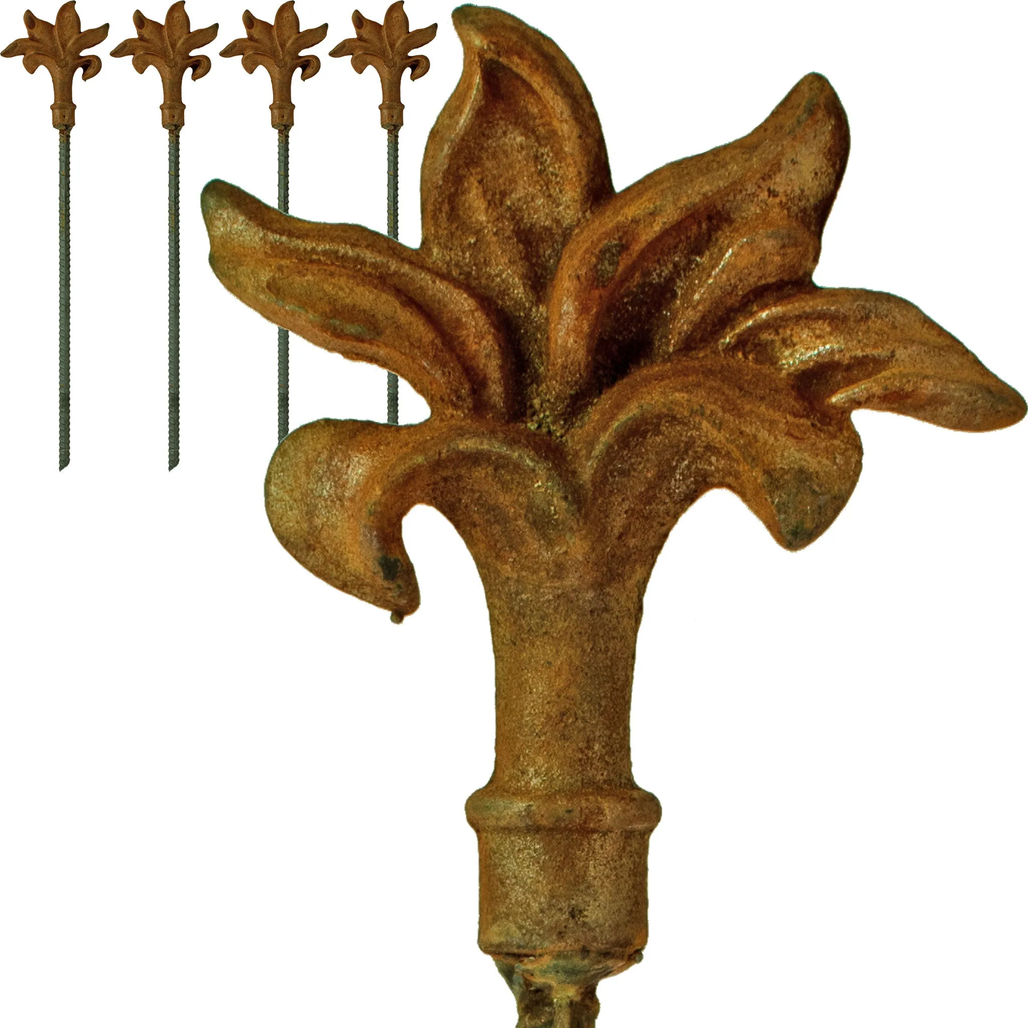 Fleur-De-Lis Garden Hose Stake Guides