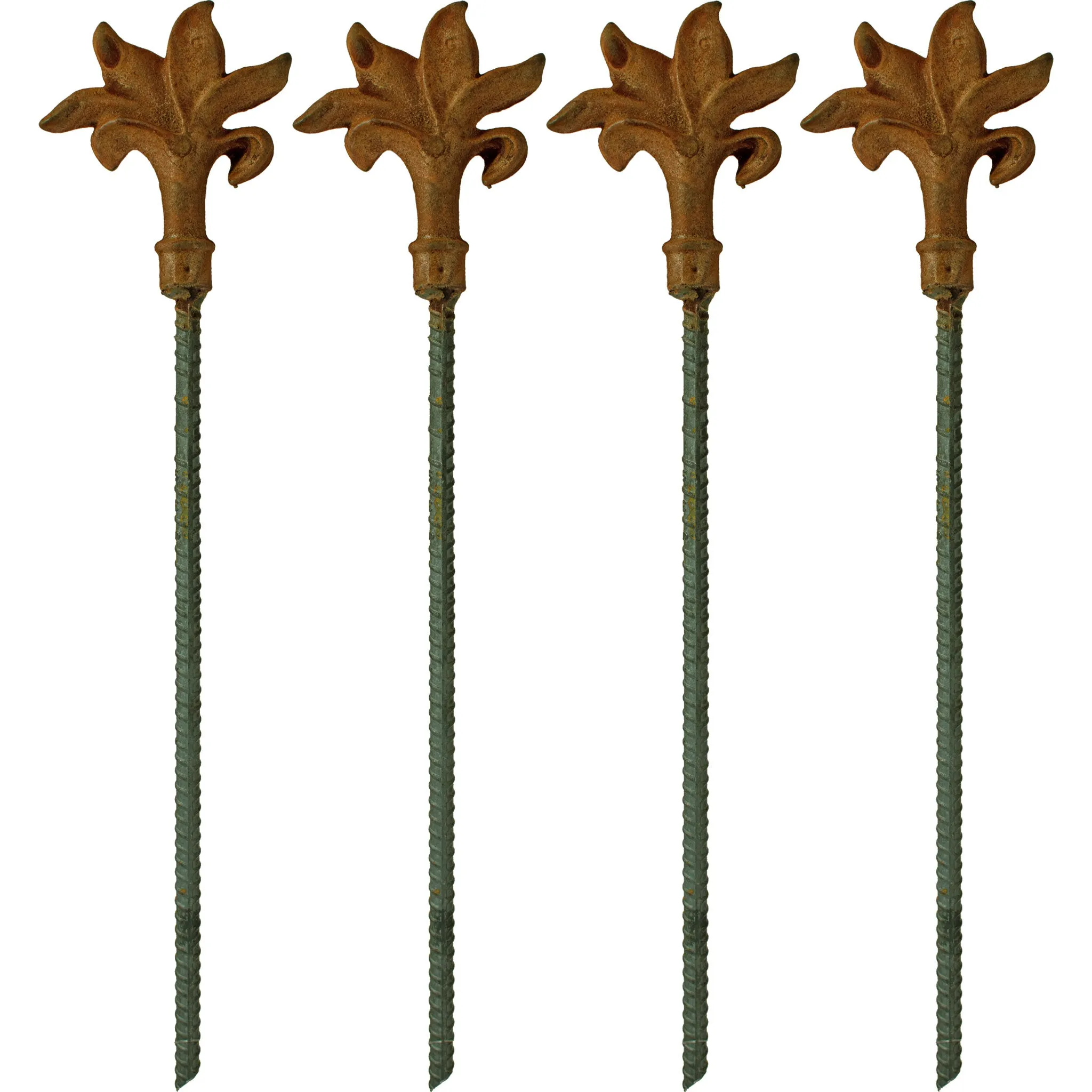 Fleur-De-Lis Garden Hose Stake Guides