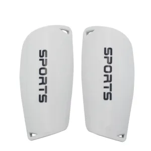 Football Shin Pads Reinforced Shin Pads Sports Calf Pads(White M)