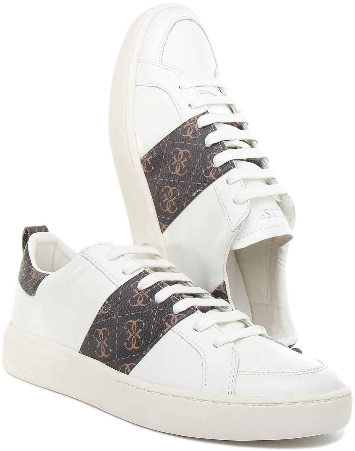 Guess Verona In White Brown For Men