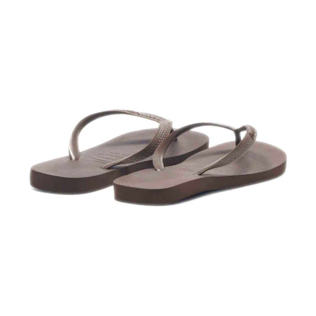 Havaianas Slippers Rubber Brown Colour For Men