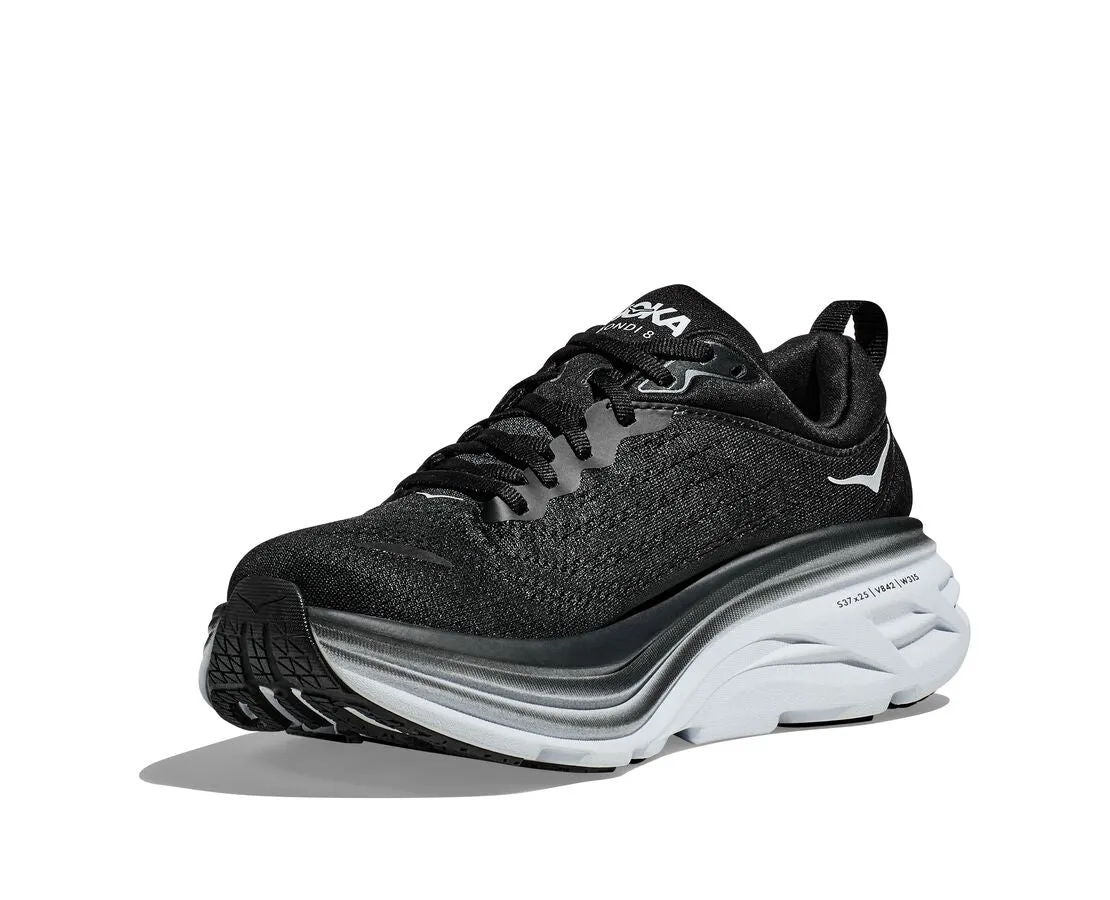 HOKA - Mens Bondi 8 Black/White