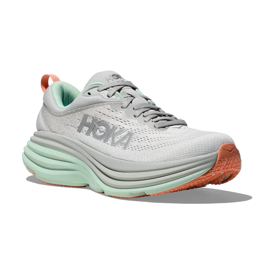 HOKA Women's Bondi 8 Stardust/Aqua Breeze