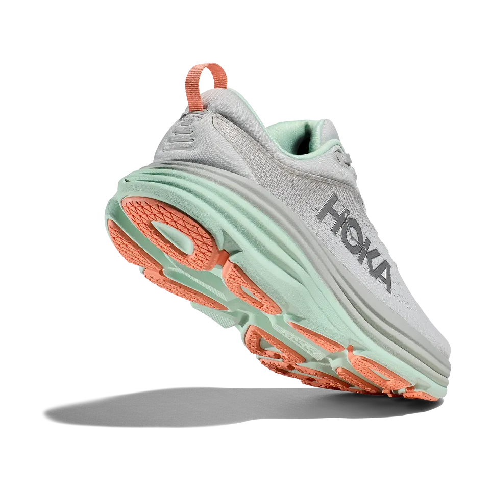 HOKA Women's Bondi 8 Stardust/Aqua Breeze