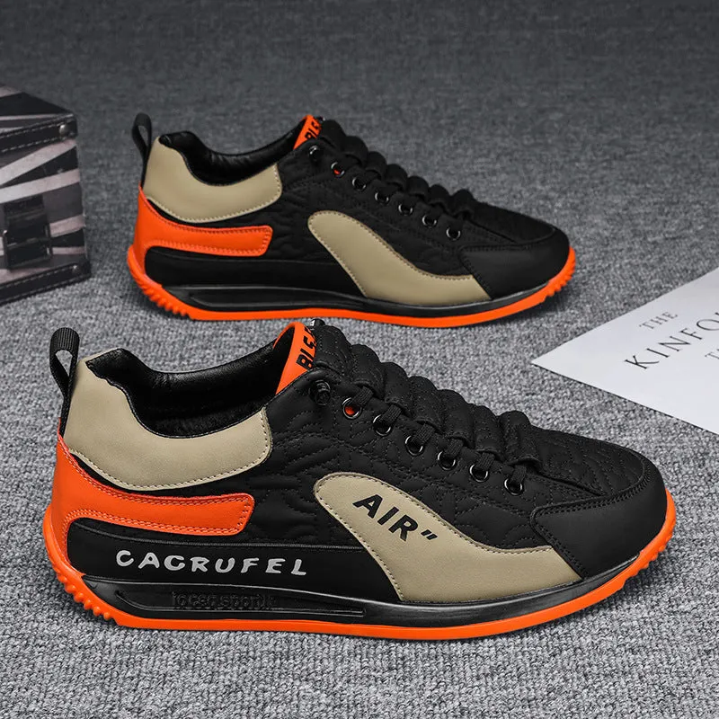 INSTOCK- New men's casual sports shoes lace-up running shoes