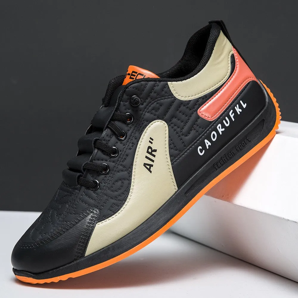 INSTOCK- New men's casual sports shoes lace-up running shoes