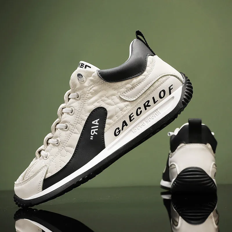 INSTOCK- New men's casual sports shoes lace-up running shoes