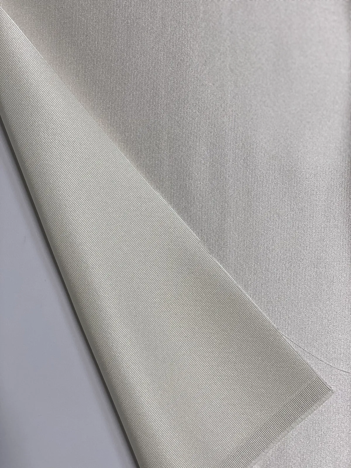 Ivory Italian Satin Faille Fabric