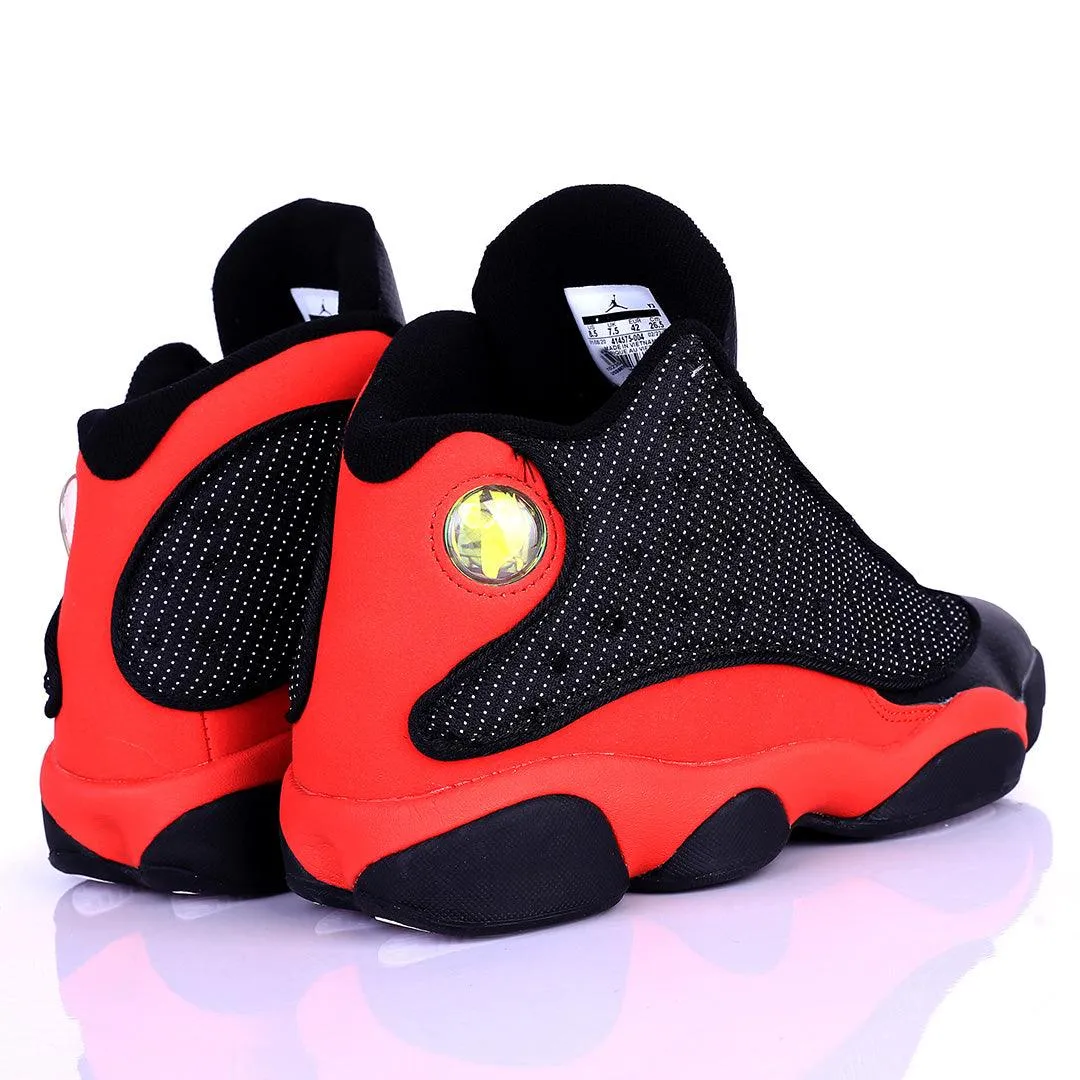 Jord Black With Red Classic Retro Basketball sneakers