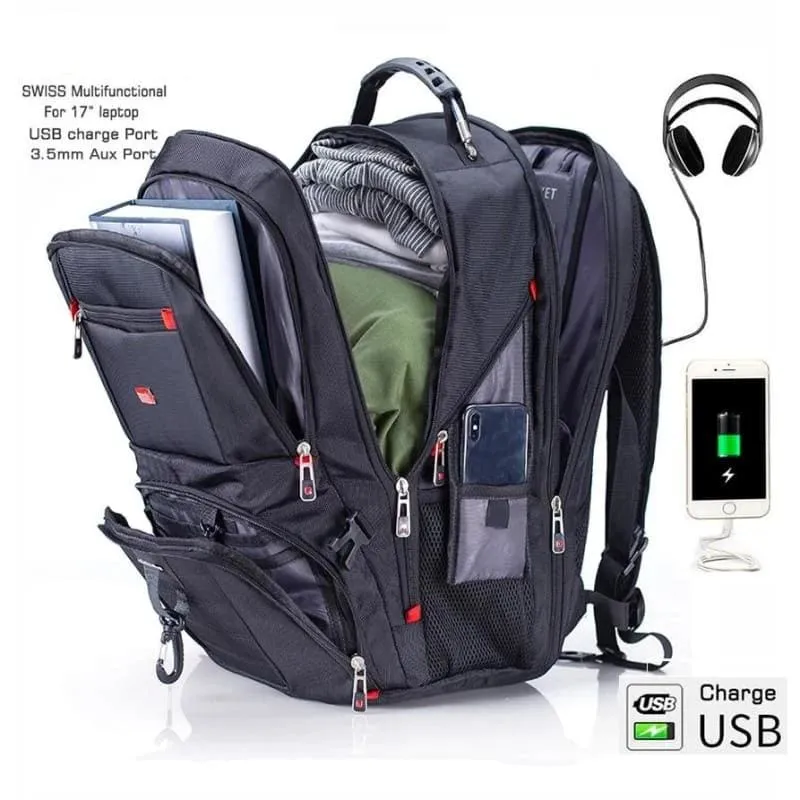 Laptop backpack Waterproof USB Charge Just For You