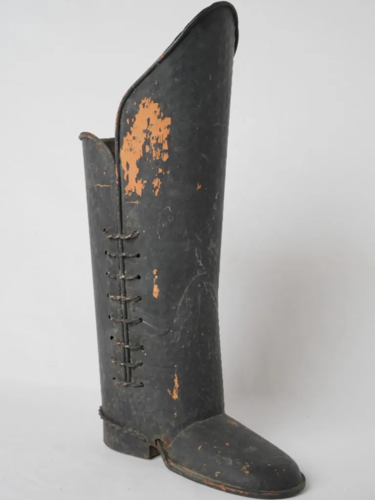 Large 20th-century French boot-shaped umbrella holder 22½"