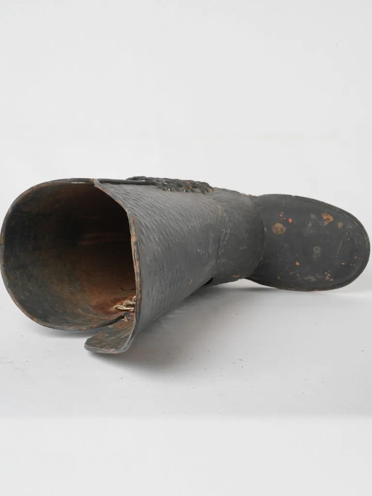 Large 20th-century French boot-shaped umbrella holder 22½"