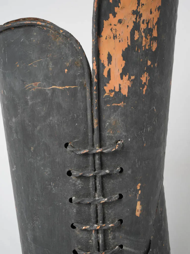 Large 20th-century French boot-shaped umbrella holder 22½"