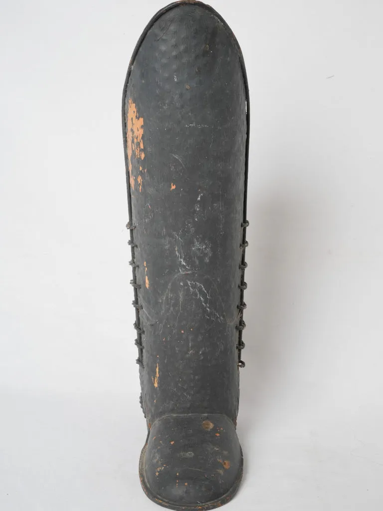 Large 20th-century French boot-shaped umbrella holder 22½"