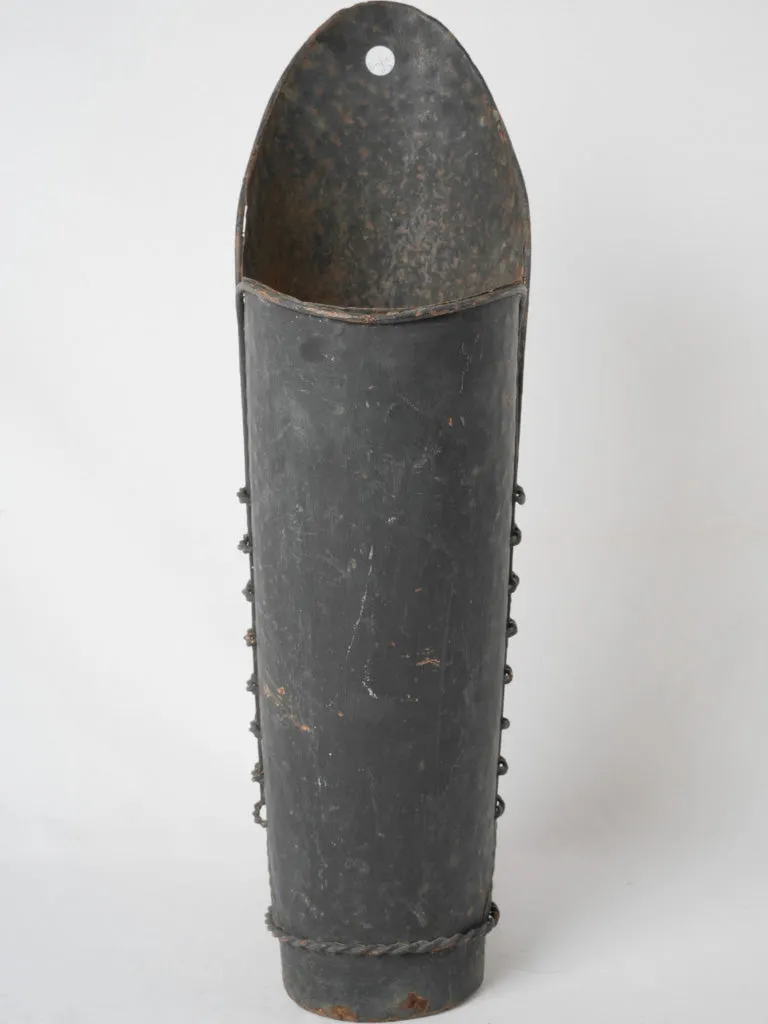 Large 20th-century French boot-shaped umbrella holder 22½"