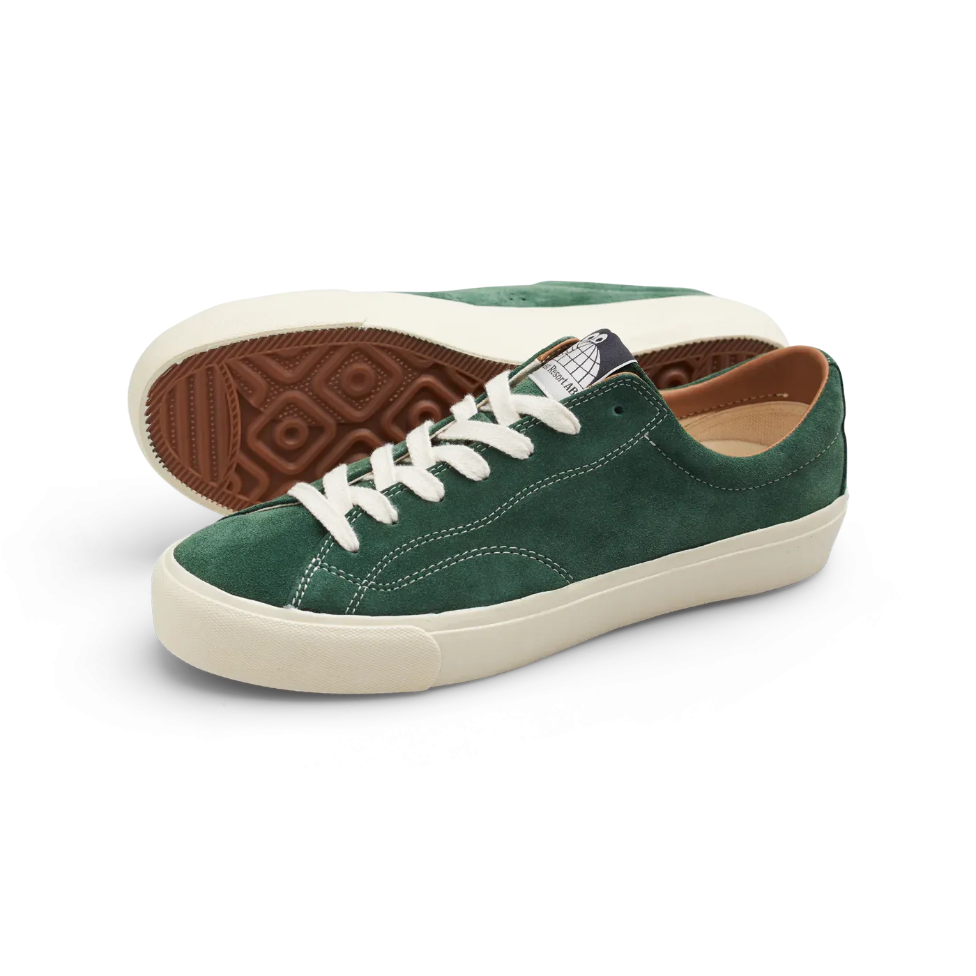 Last Resort VM003 Suede Lo: Elm Green/White