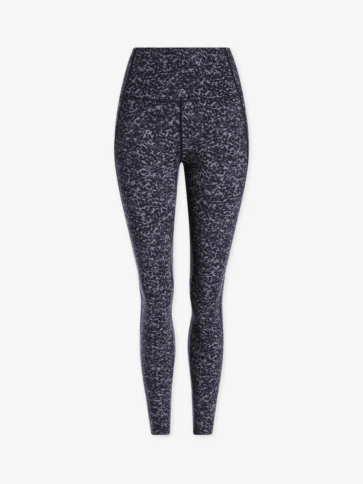 Let's Go Running Legging in Ebony Blue Cheetah