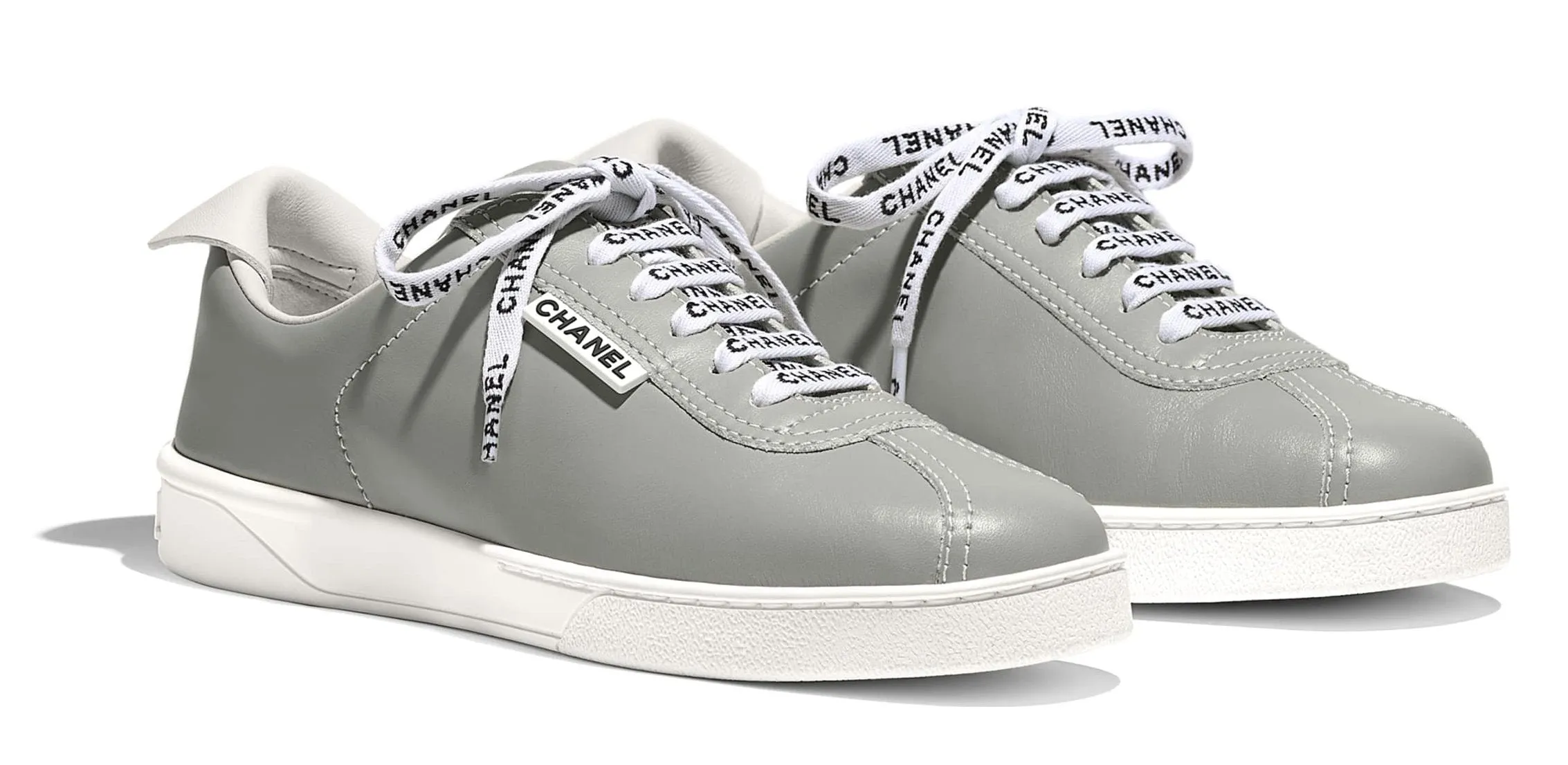 Light Grey Calfskin Sneakers