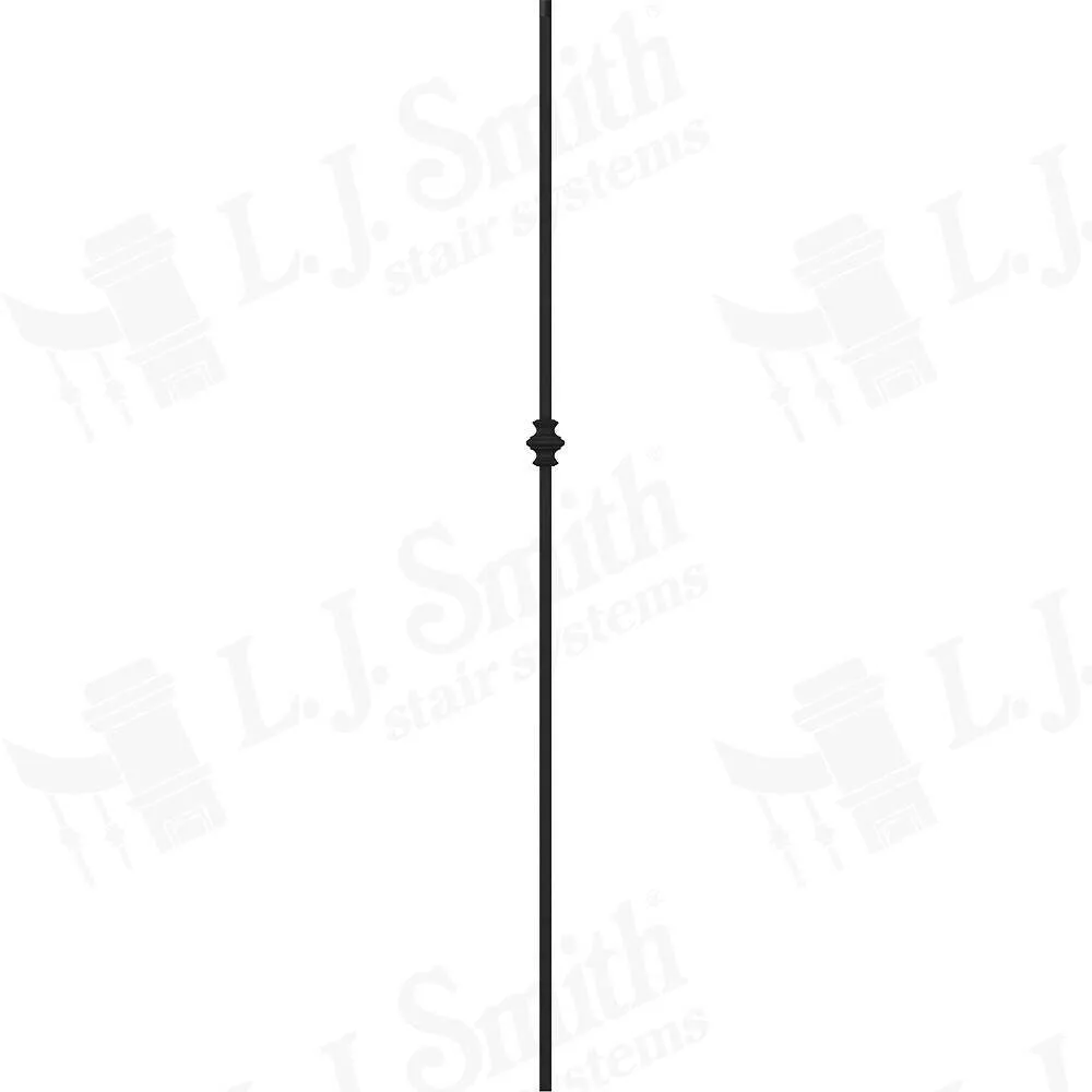 LIH-HOL1KNUC44 — Single Knuckle Iron Baluster (1/2" Square Hollow)