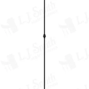 LIH-HOL1KNUC44 — Single Knuckle Iron Baluster (1/2" Square Hollow)