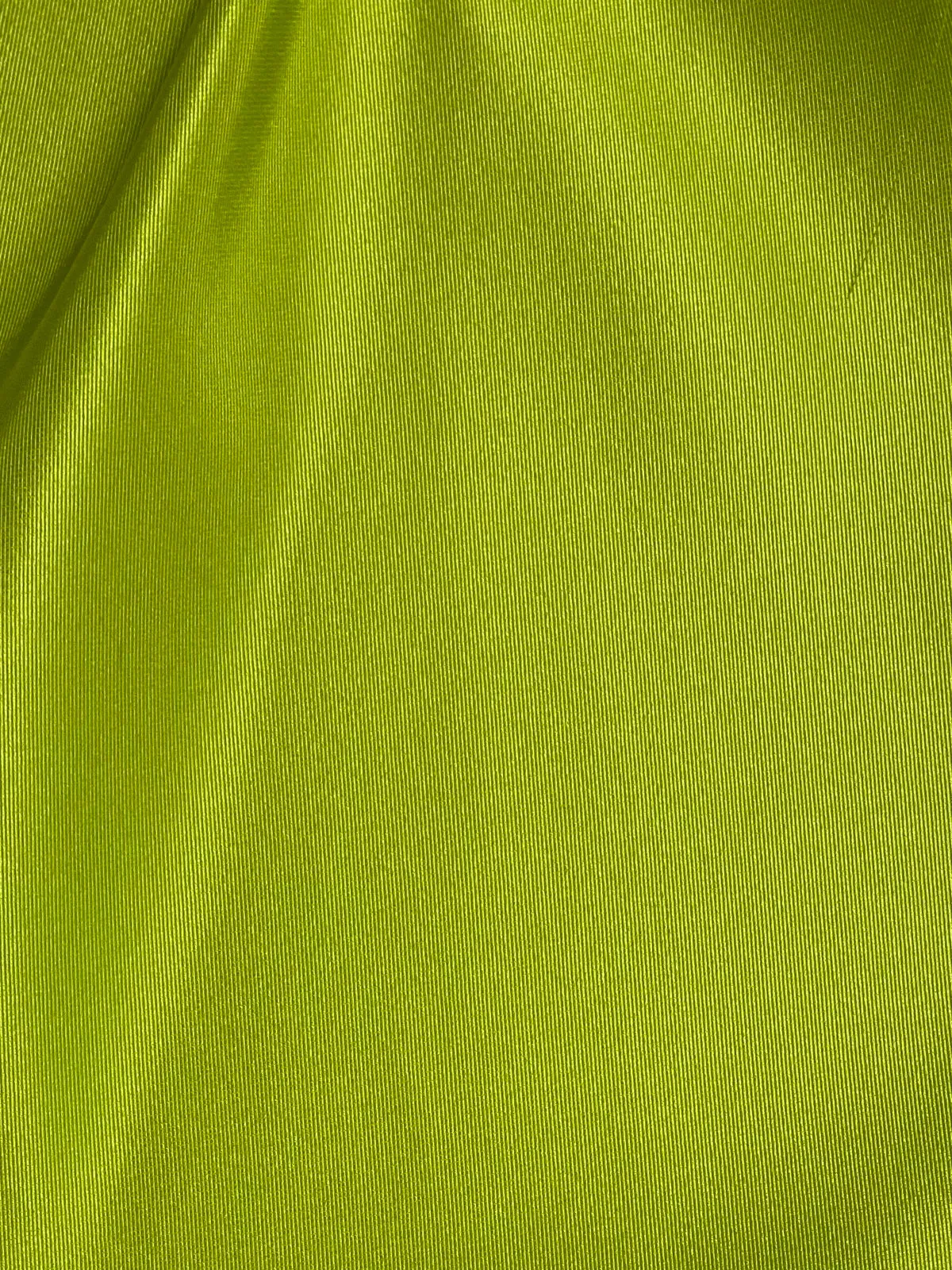 Lime Green Italian Satin Faille Fabric