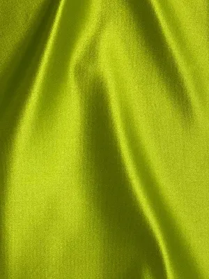 Lime Green Italian Satin Faille Fabric