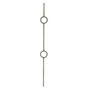 M40244 | Double Ring Iron Baluster | 2931 | 1/2"