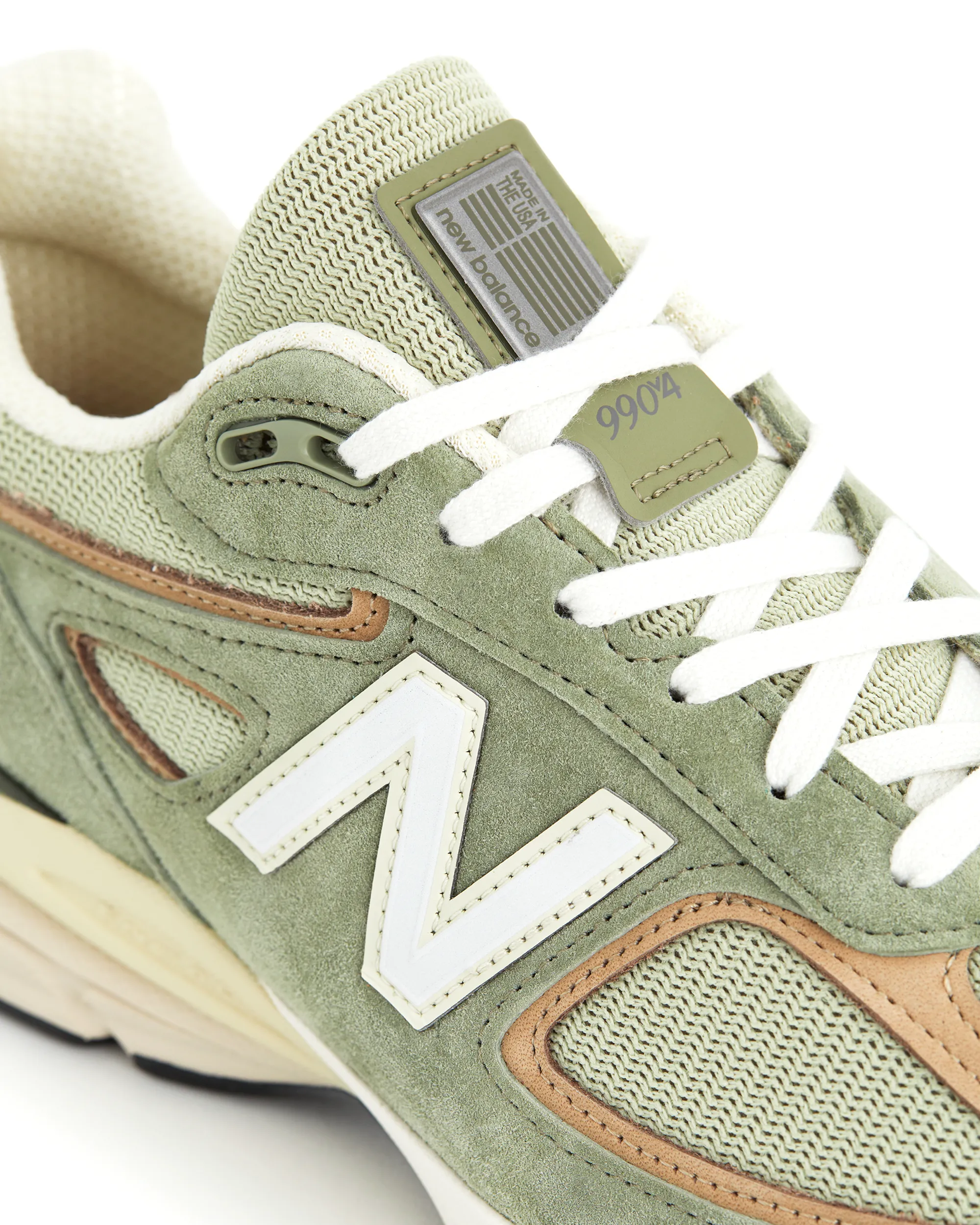 Made in USA 990v4 - Olive Incense / White