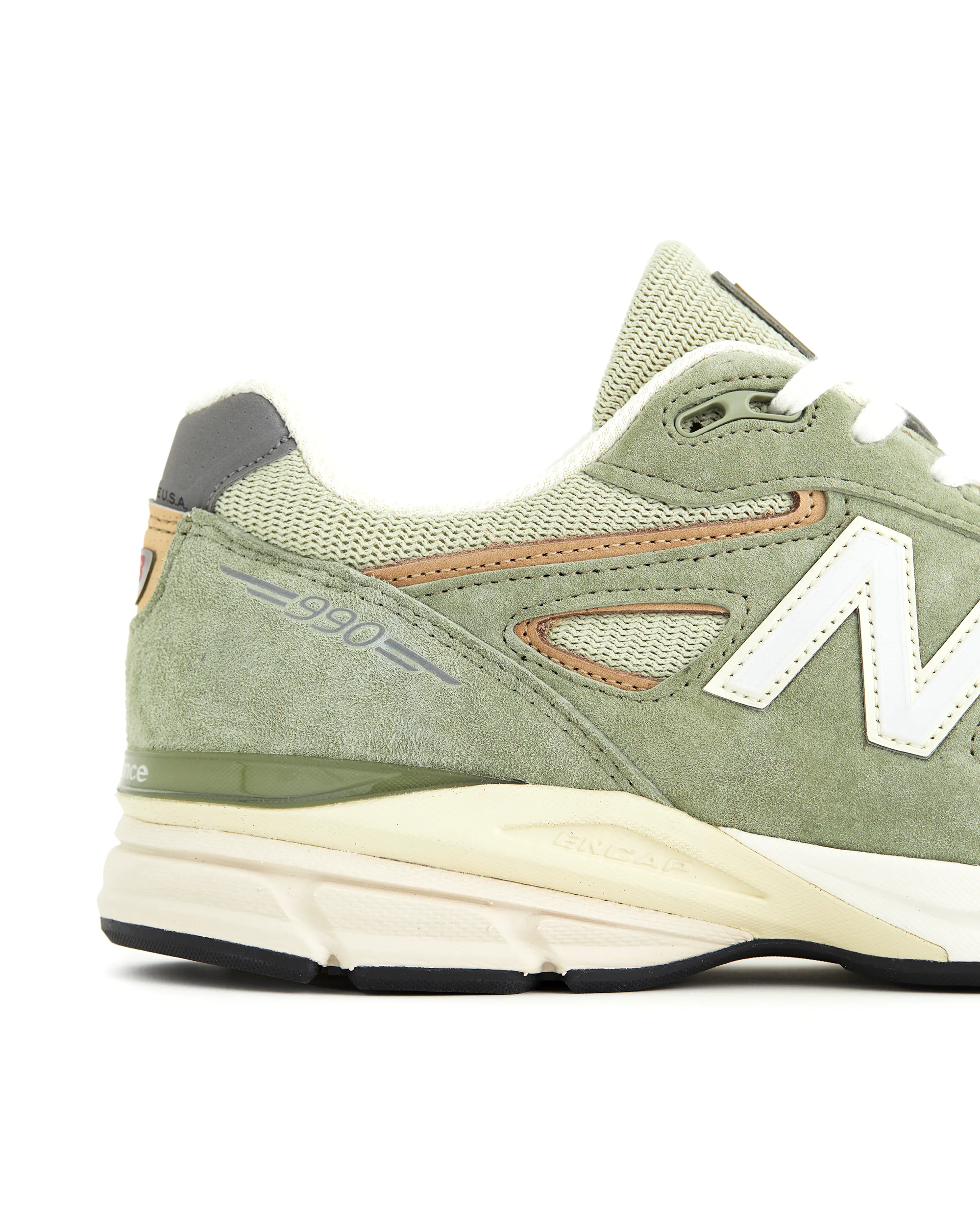 Made in USA 990v4 - Olive Incense / White