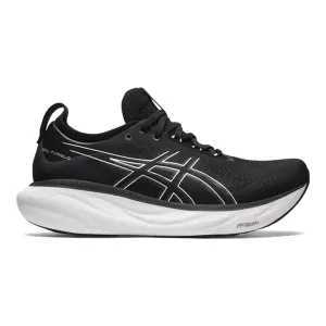 Men's Asics Gel-Nimbus 25, Black/Pure Silver, 11 4E Extra Wide