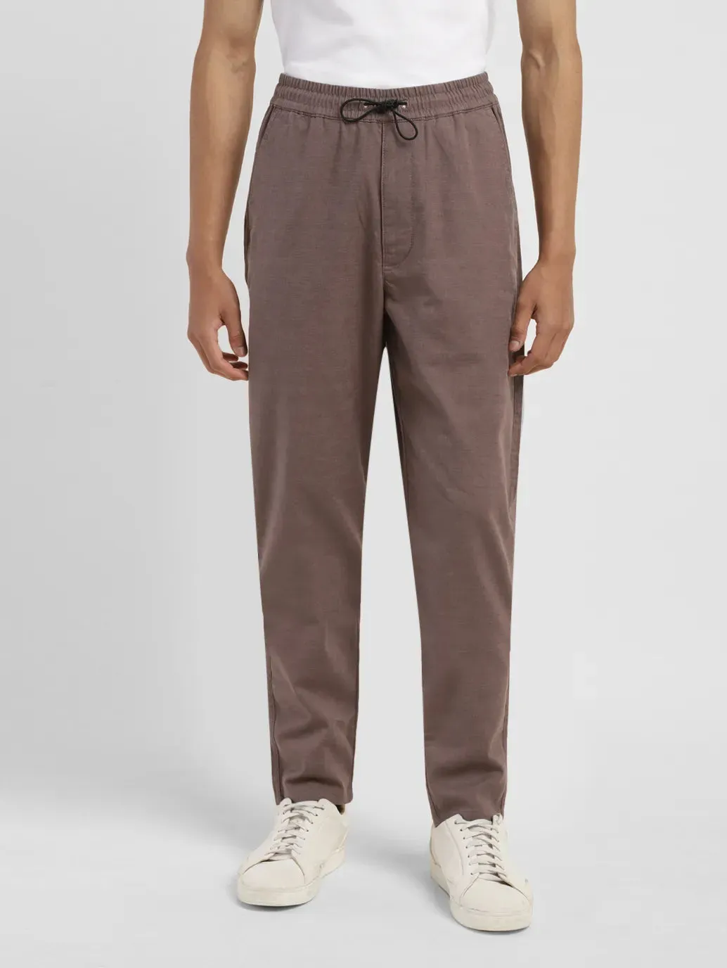 Men's Brown Regular Fit Joggers