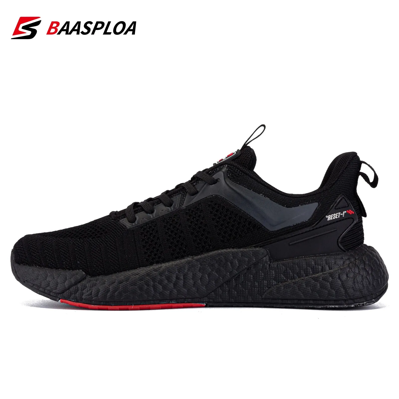 Men's Comfortable Knit Walking Shoes Breathable Fashion Sneaker Anti-Slip Shock-Absorbing Casual Sneakers Shoes