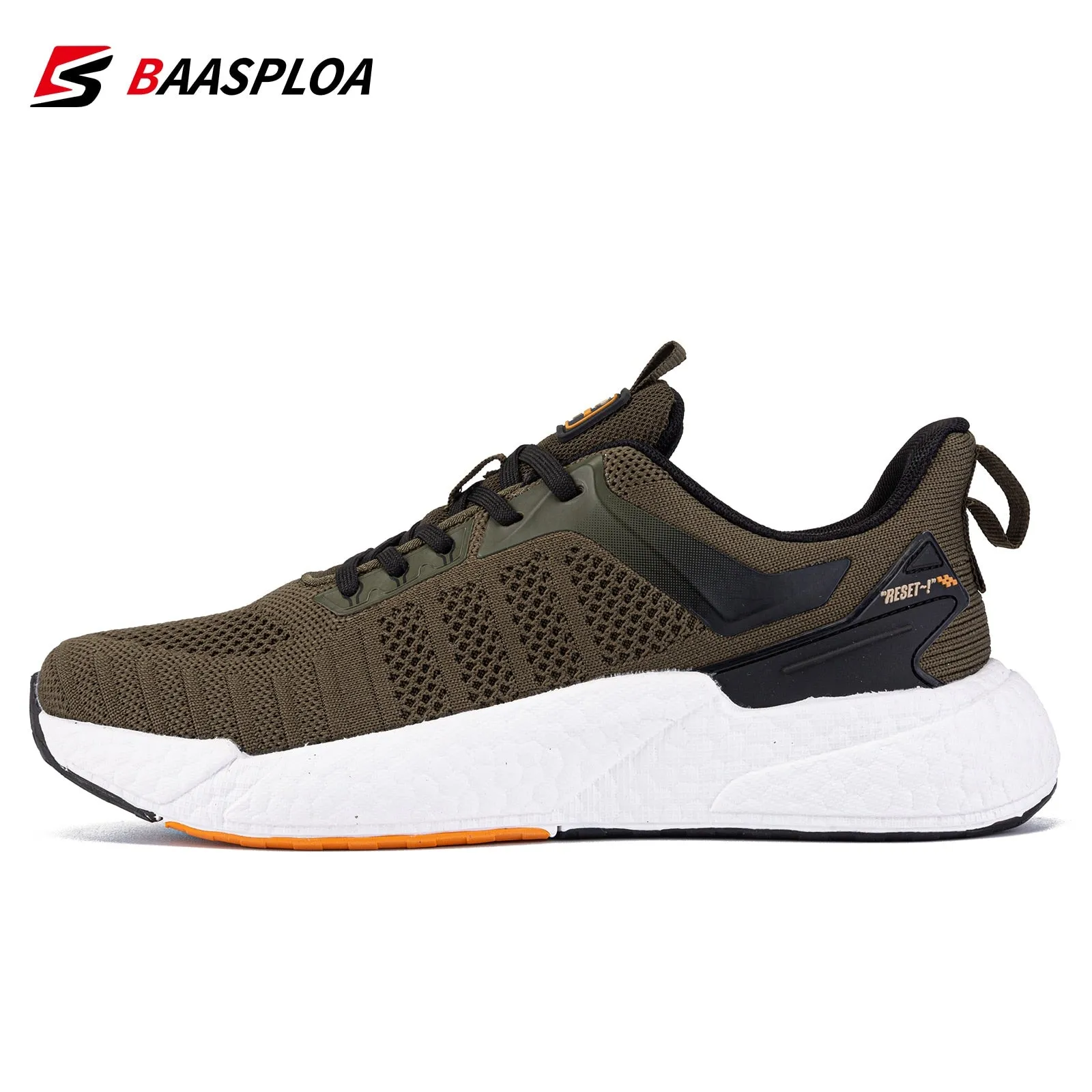 Men's Comfortable Knit Walking Shoes Breathable Fashion Sneaker Anti-Slip Shock-Absorbing Casual Sneakers Shoes