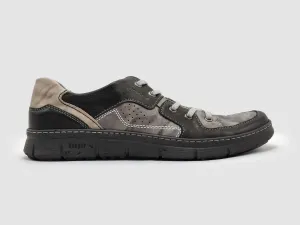 Men's Everyday Leather Shoes - Black/Grey