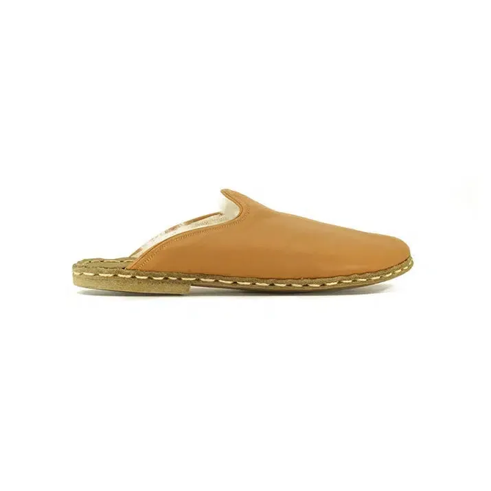 Men's Sheepskin Slippers Orange