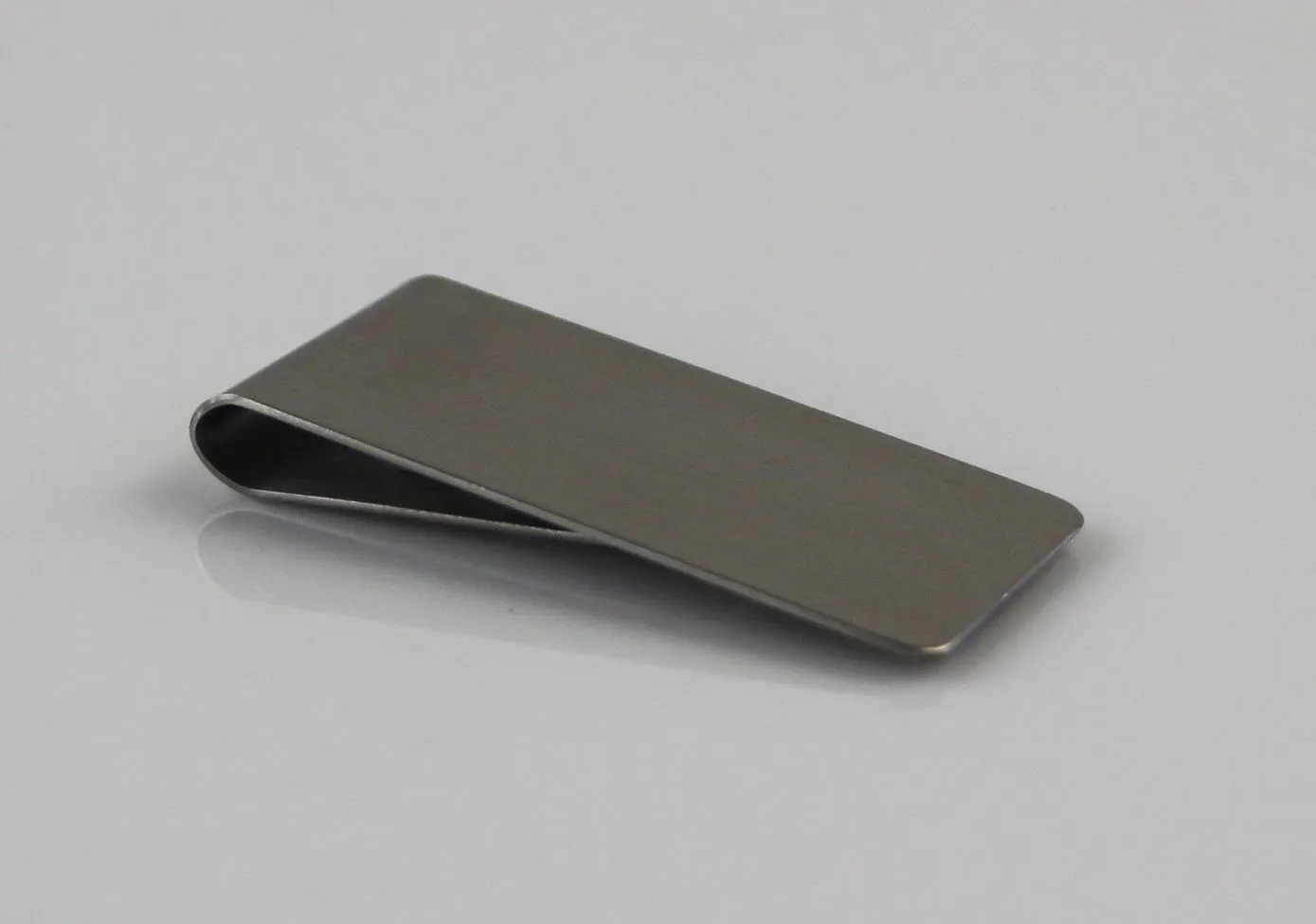 Mens Silver 2.5cms Wide Solid Money Clip