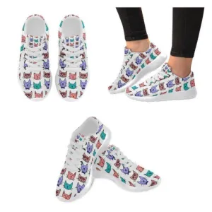 Meow Women's Sneakers White EVA Sole Non-slip Cat Lover Shoes