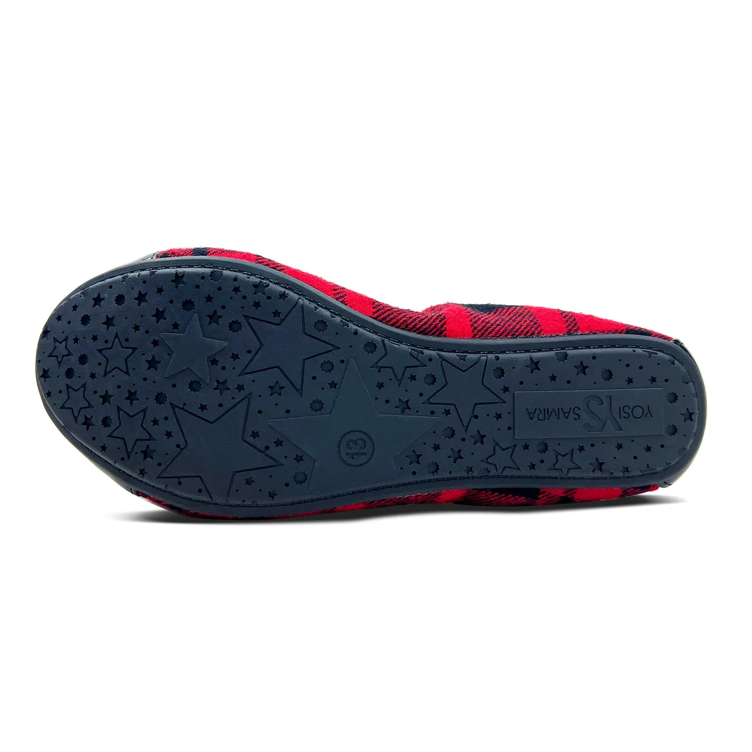 Miss Samantha Ballet Flat in Red Plaid - Kids