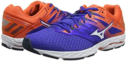 Mizuno Herren Wave Shadow 2 Laufschuhe, Blau (Reflex Blue/White/Nasturtium 07), 46.5 EU