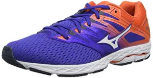 Mizuno Herren Wave Shadow 2 Laufschuhe, Blau (Reflex Blue/White/Nasturtium 07), 46.5 EU