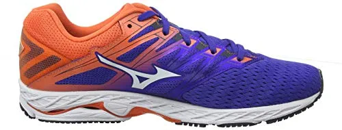 Mizuno Herren Wave Shadow 2 Laufschuhe, Blau (Reflex Blue/White/Nasturtium 07), 46.5 EU